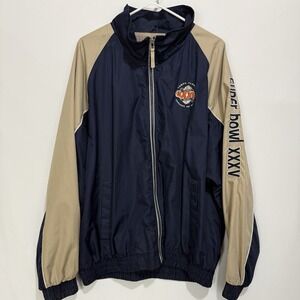 Puma men's XL Super Bowl XXXV Tampa 2001 polyester windbreaker jacket (b)